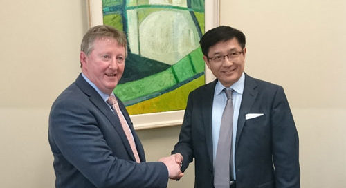 Minister Canney meets with Ambassador Yue Xiaoyong