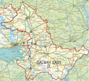 Galway East constituency map