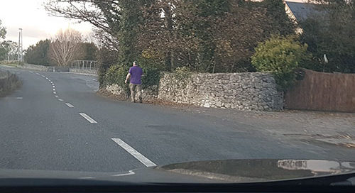 PROGRESS FOR FOOTPATH ON TUAM ROAD AT GARRAI GLAS ESTATE