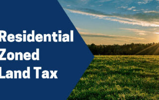 Welcomes deferral of Residential Zoned Land Tax